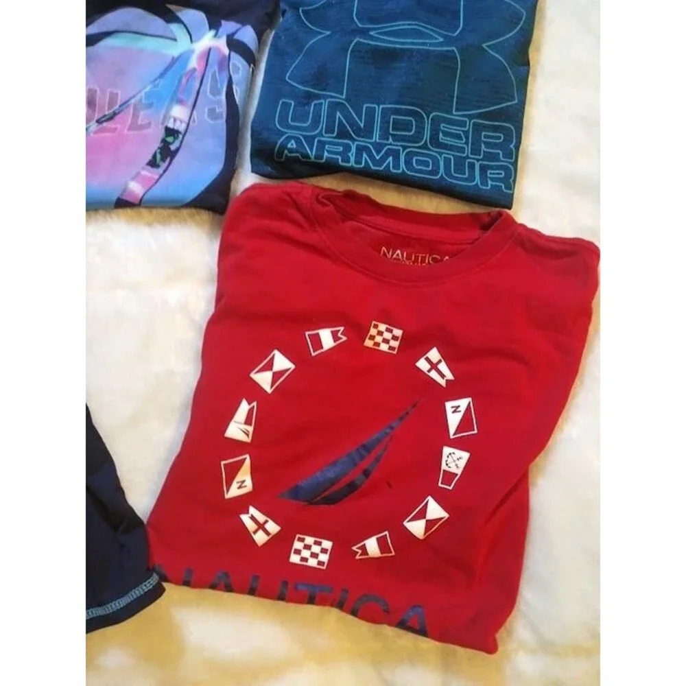 Under Armour, Nautica,& more Bundle 4 shirts–Size Medium(10–12#C